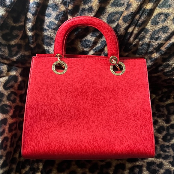 RED BADGLEY MISCHKA GOLD HARDWARE VEGAN Marching Crossbody Strap - Picture 1 of 3